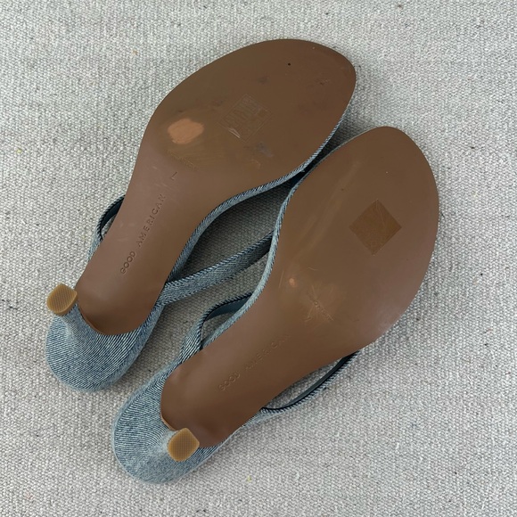 Good American Denim Thong Mule Sandal size 7 - Picture 8 of 8